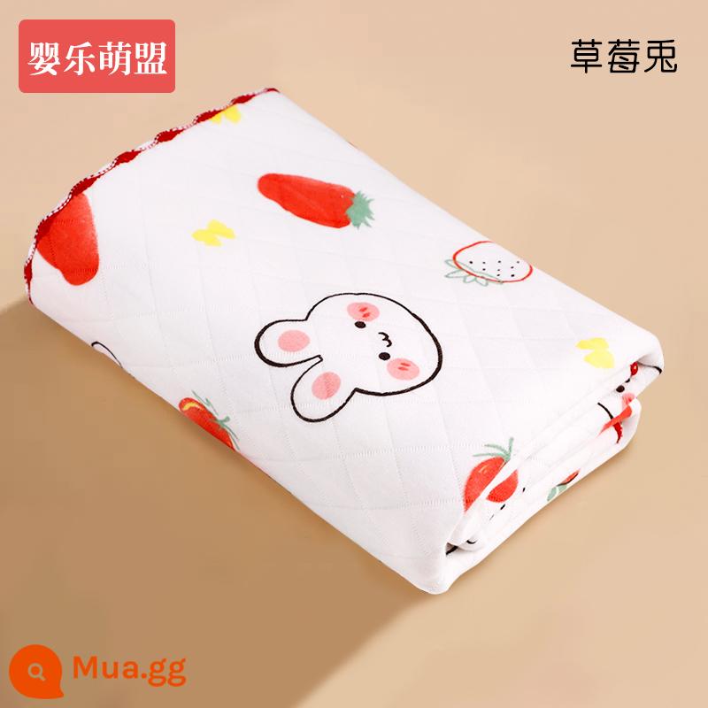 Túi cho bé cotton nguyên chất sơ sinh phòng sinh túi chăn sơ sinh chống giật mình bọc mùa đông dày ôm chăn lớp A - Dâu Thỏ [Mép bông ba lớp] vải cotton nguyên chất! Thích hợp cho mọi mùa