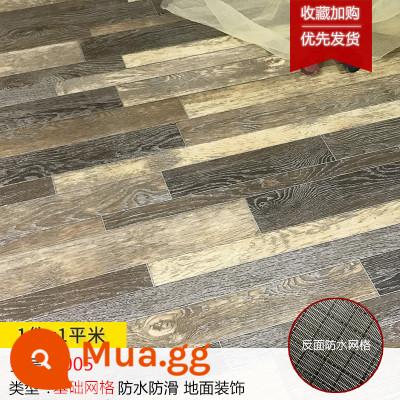 Sàn nhựa PVC hộ gia đình sàn xi măng da được lát trực tiếp bằng keo dán sàn dày chịu mài mòn chống thấm nước cho phòng thô sàn nhựa - Lưới cơ bản màu xám đậm 005