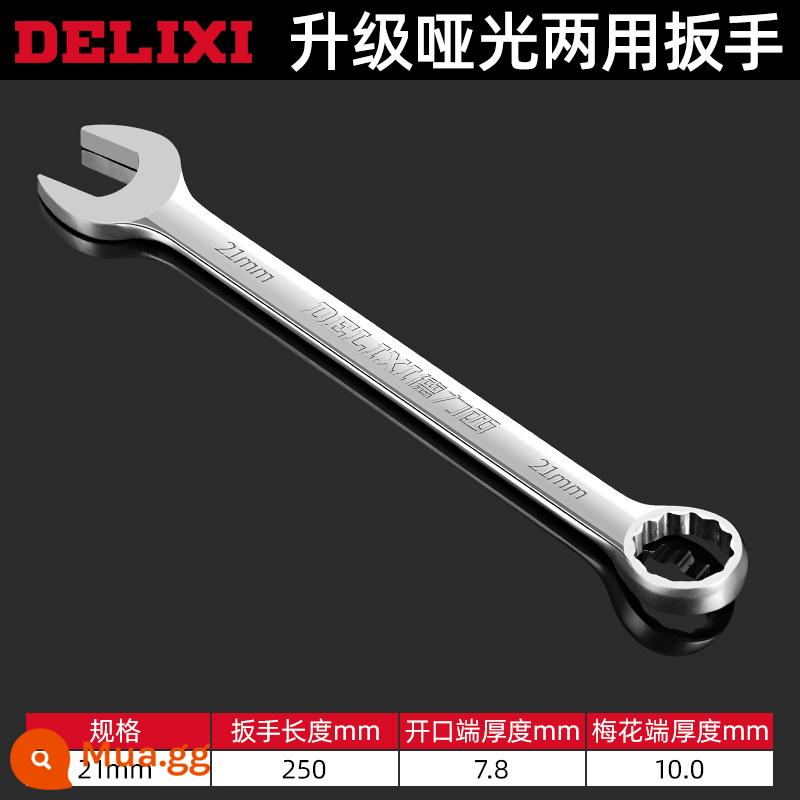 Cờ lê lưỡng dụng Delixi thép carbon cao mận mở cờ lê hoa mận cờ lê đĩa nĩa bộ cờ lê bánh cóc - Delixi mục đích kép 21MM