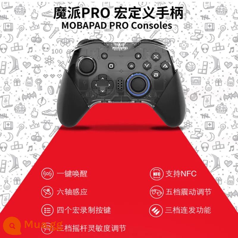 Mopai Gemini Switch tay cầm trái và phải cơ học tay cầm chơi game joycon PRO ưu tú ns Xenoblade Steam somatosensory Rung Nintendo tay cầm không dây trong nước Jet Fighter 3 - Thế hệ quỷ (Đen)