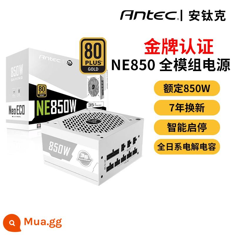 Antec NE550 NE650 huy chương vàng đầy đủ mô-đun đánh giá 650w550w máy tính để bàn máy chủ im lặng cung cấp điện - NE850 Đen và Trắng [Huy chương Vàng Toàn bộ Mô-đun/Kỷ niệm có giới hạn]