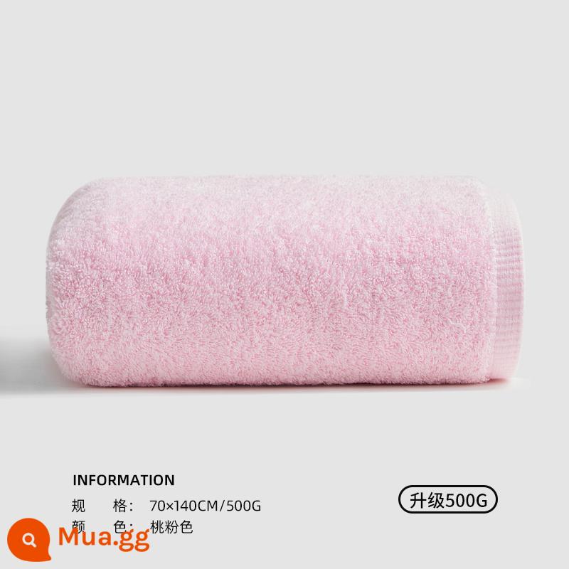 Khăn Tắm Sanli Mùa Đông Nữ 2022 Cotton Mới Cotton Nguyên Chất Gia Dụng Thấm Nước Nhanh Khô Khăn Quấn Nam Khăn Người Lớn Bộ Hai Món - Hồng đào (Tiêu chuẩn loại A/nâng cấp 500g)