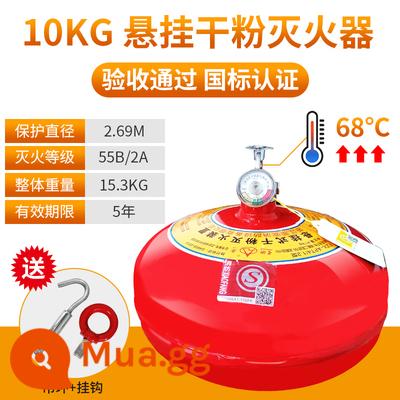 Bình chữa cháy bột khô dạng treo 6/8kg thiết bị chữa cháy dạng treo quả trứng kho báu chữa cháy 4kg bóng tự động siêu mịn - 10kg bột khô chứng nhận 3C