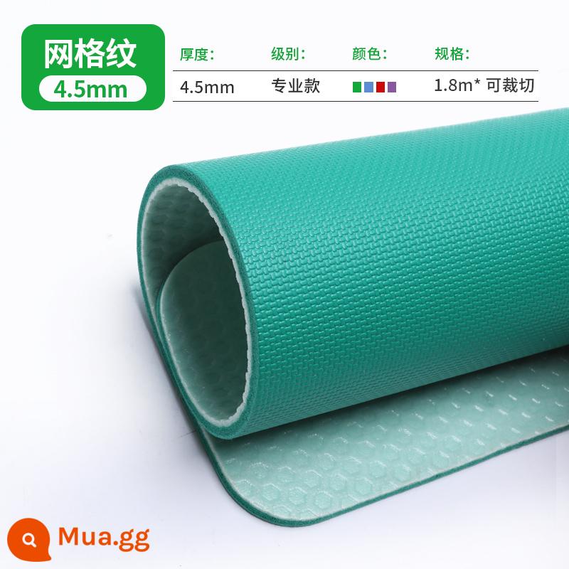 Bóng bàn sàn dán trong nhà PVC thể thao sàn nhựa đấu trường địa điểm vải đặc biệt chống trơn trượt chịu mài mòn sàn dán - [Mẫu chuyên nghiệp] Họa tiết lưới 4,5mm/vuông