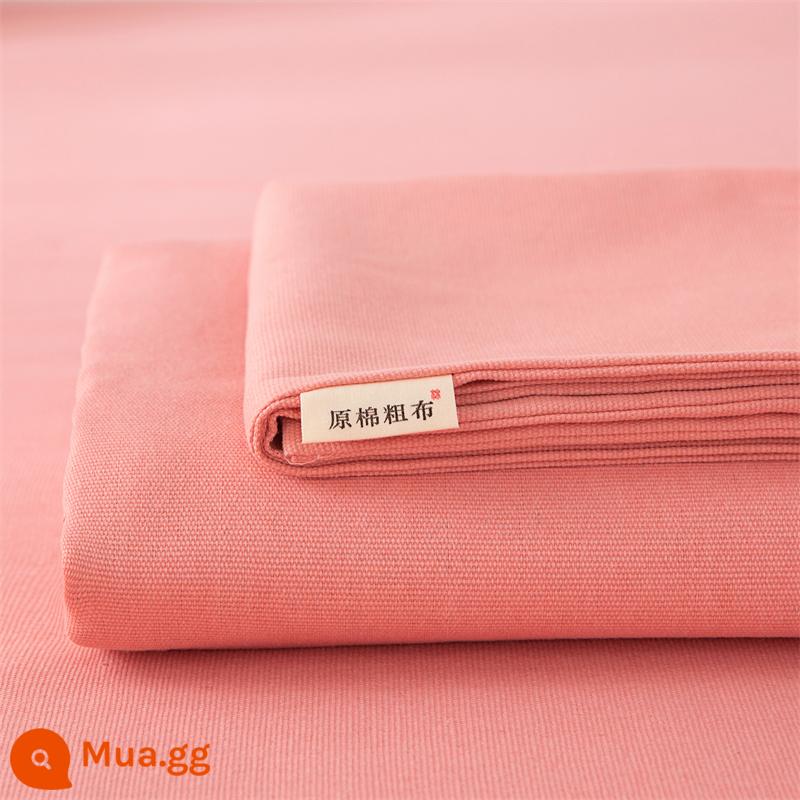 Tấm ga trải giường bằng vải thô cũ thảm một mảnh không cotton cotton ký túc xá cotton và vải lanh bộ ba mảnh vải lanh mát mẻ mùa hè - quả anh đào