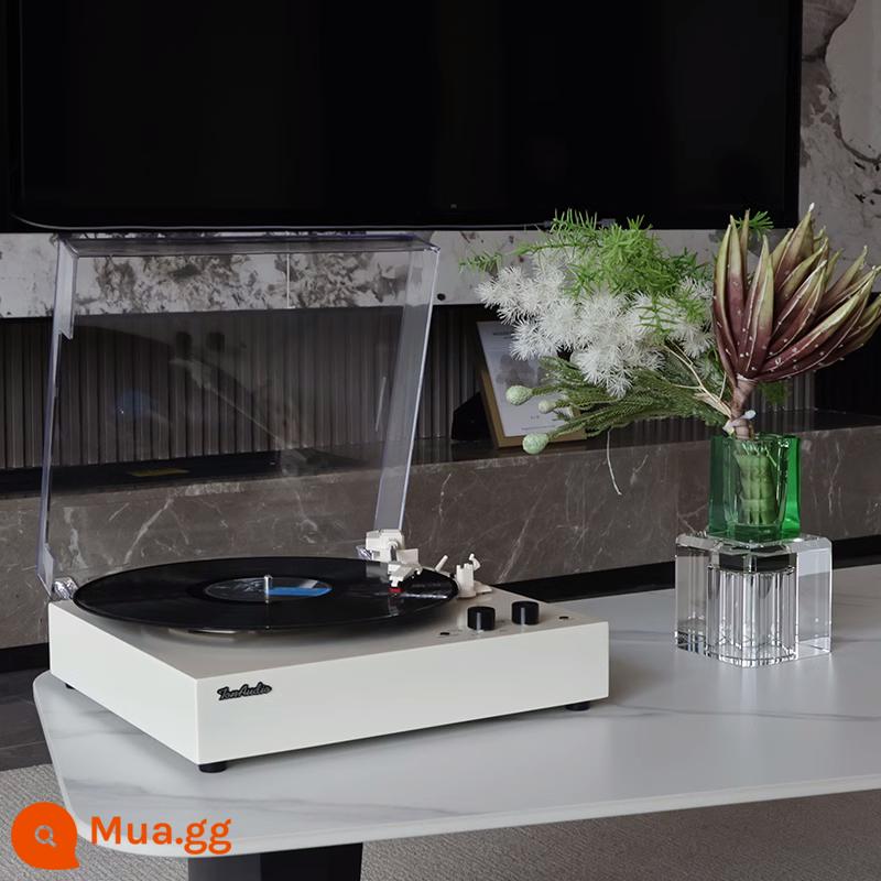 Nhật Bản Vinyl Ghi Retro Máy Hát Âm Thanh Loa Bluetooth Trang Trí Phòng Khách Di Động Quà Tặng Sinh Nhật LP - Phiên bản chủ lực, màu trắng trang nhã, sơn piano, bút cảm ứng ruby ​​+ chất lượng âm thanh HIFI + bộ phát Bluetooth"