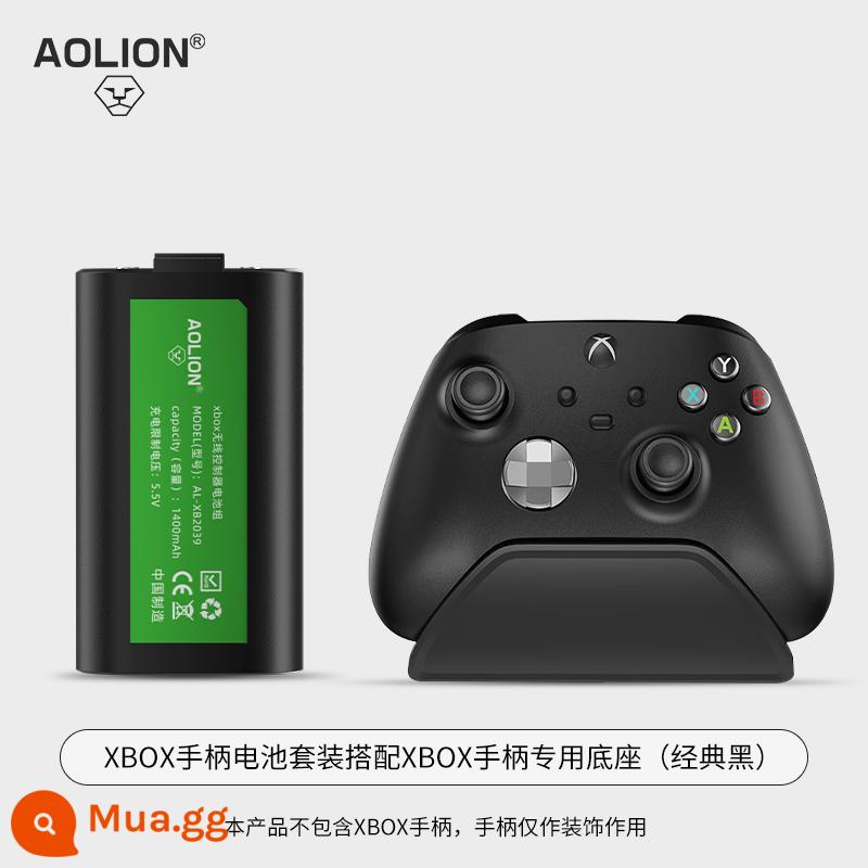 Pin lithium của bộ điều khiển Xbox AOLION phù hợp với bộ điều khiển gốc của Microsoft seriesx/s bộ sạc XSX XSS Elite Elite thế hệ bộ sạc đồng bộ - Bộ sạc tay cầm Xbox + Đế tay cầm XBOX màu đen cổ điển [tiết kiệm chi phí hơn so với mua riêng]