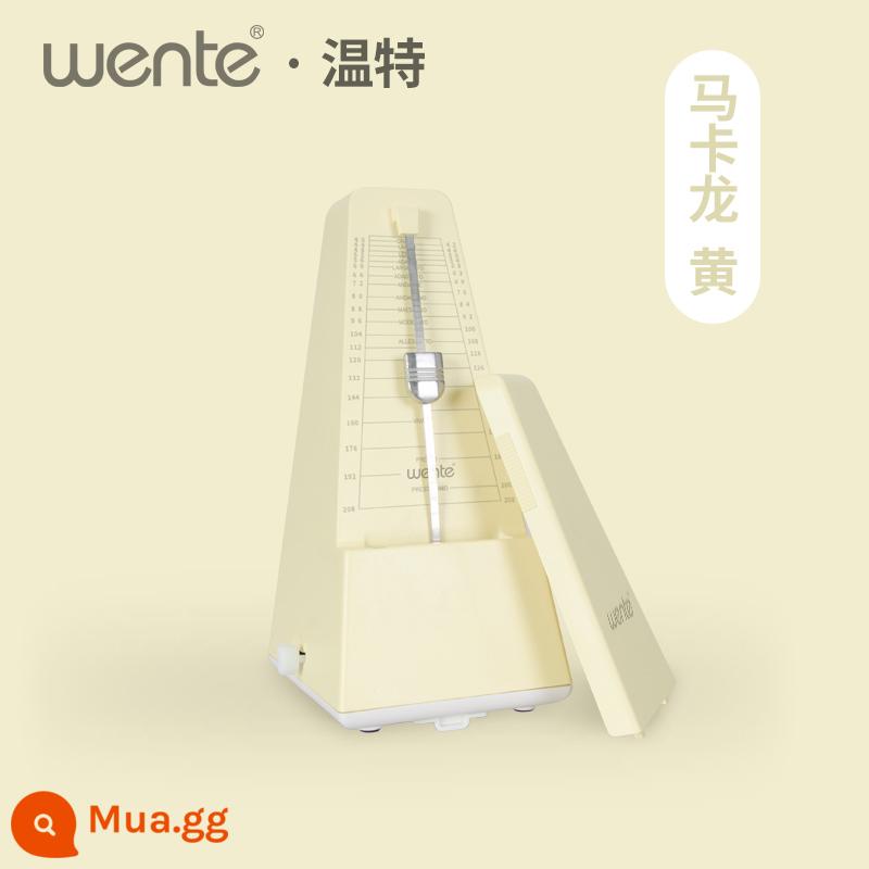 Wente Đức nhập khẩu Wente cơ học nhịp đàn piano kiểm tra kiểm tra đặc biệt đàn violon guitar nhịp điệu nhạc cụ đa năng - Macaron vàng (thu thập để nhận folder nhạc + kèn harmonica + vải lau đàn piano)