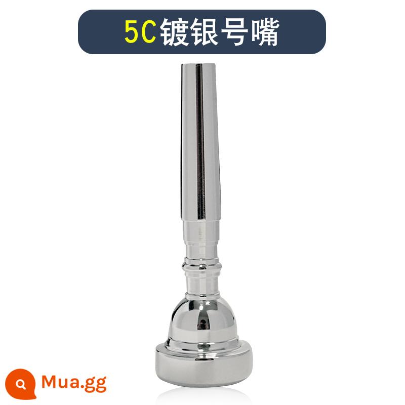 B-xuống kèn miệng đồng mạ bạc miệng mạ vàng miệng 3C5C7C cơ quan ngôn luận kèn nhạc cụ đa năng - mạ bạc 5c