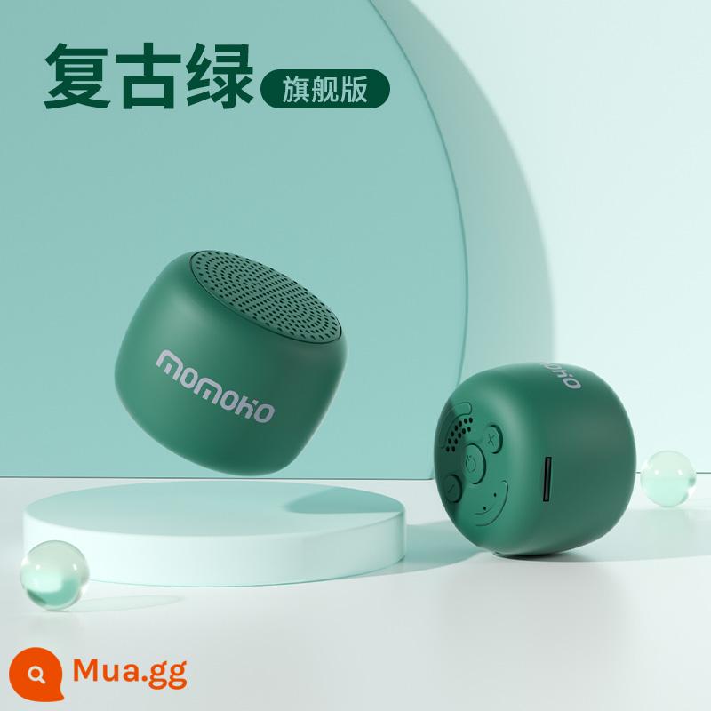 Loa nhỏ Bluetooth thẻ di động mini bộ sưu tập âm thanh nhỏ phát giọng nói - [Retro Green | Ultimate Edition] Chất lượng âm thanh được nâng cấp√Hỗ trợ thẻ TF√Ba nút được nâng cấp√