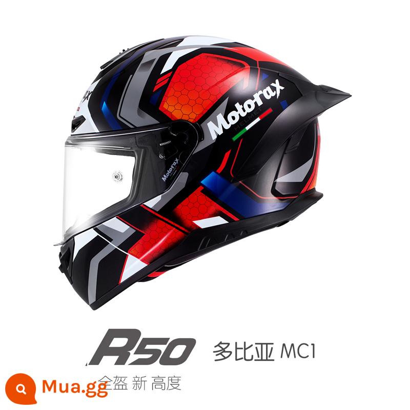 MOTORAX R50S Koi Đầu Xám Mũ Bảo Hiểm Nam Nữ Bốn Mùa Đầu Máy Full Mũ Bảo Hiểm Cá Tính Thoáng Mát Đầu Máy Đa Năng - R50 Dobia MC1