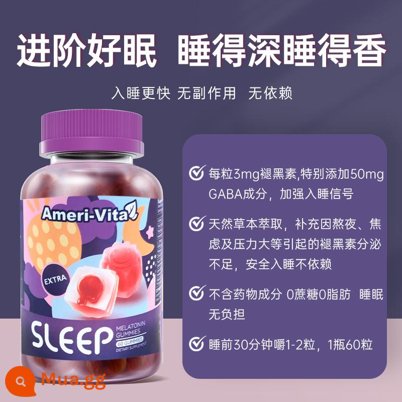 Yamei only him AmeriVita melatonin gummies melatonin sleepwell ampoule viên thuốc ngủ kẹo dẻo giấc ngủ - Kẹo dẻo ngủ (3mg)