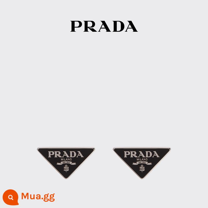 [Quà tặng năm mới] Bông tai hình tam giác Prada/Prada Ms. Prada Symbole - đen