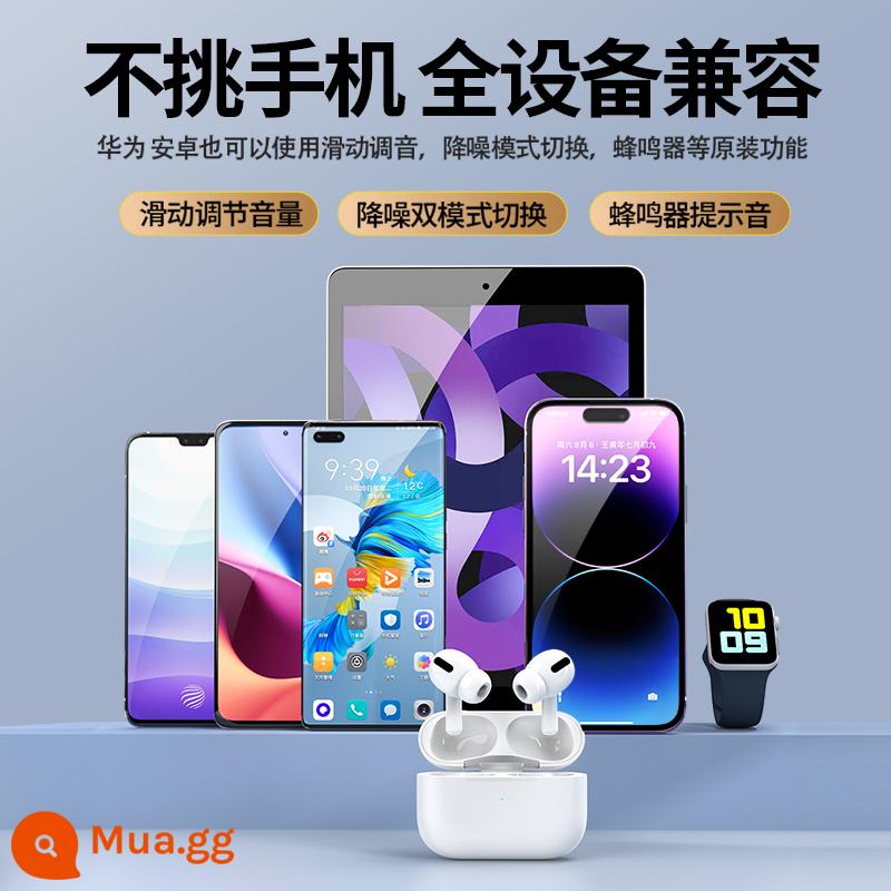 Tai nghe bluetooth không dây chính hãng giảm tiếng ồn đích thực thế hệ thứ năm pro2 thích hợp cho iphone13 Apple 14 Huaqiangbei thế hệ thứ 5 3 - [Tương thích với tất cả các thiết bị] Giảm tiếng ồn + điều chỉnh trượt có sẵn cho Apple/Huawei/Android