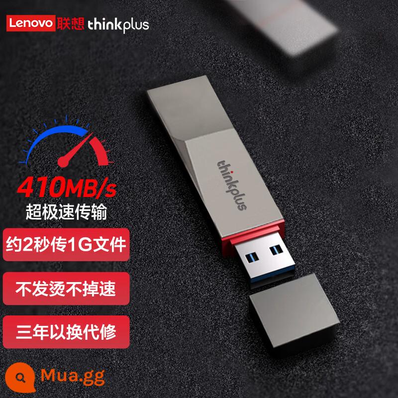 Ổ cứng thể rắn Lenovo 128g chính hãng USB3.1 tốc độ cao SSD bộ nhớ flash thể rắn dung lượng lớn TU180 PRO - Giao diện đơn [128G] tốc độ đọc 410 MB + bao da miễn phí>