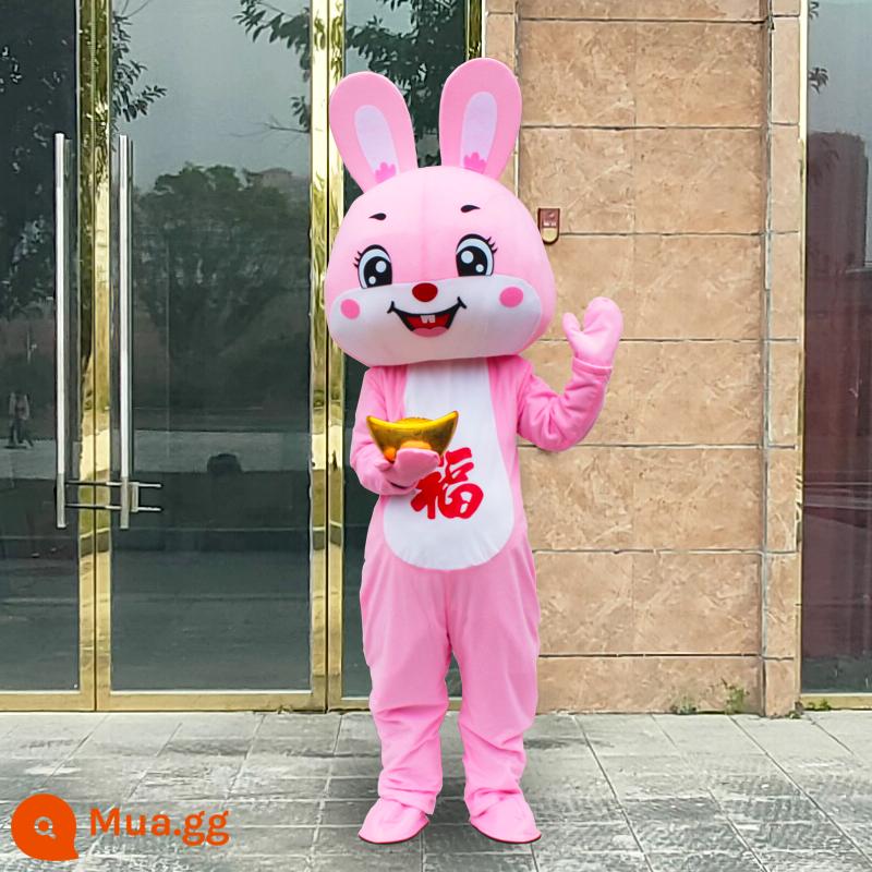 Thỏ hoạt hình Doll Quần áo Thỏ năm đi bộ Hoạt động Prot & Zodiac Linh vật hiệu suất Quần áo búp bê - Thỏ Dễ Thương Số 1 - Yuan Bao Miễn Phí (Bộ Hoàn Chỉnh)