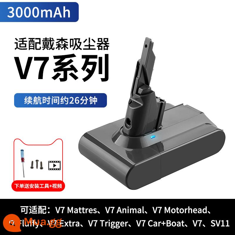 Thích ứng với máy hút bụi Dyson v8 pin V6 phụ kiện V7 V10 DC44/45/72/58/61 pin lithium - v7 nhập khẩu Sony 3000mAh