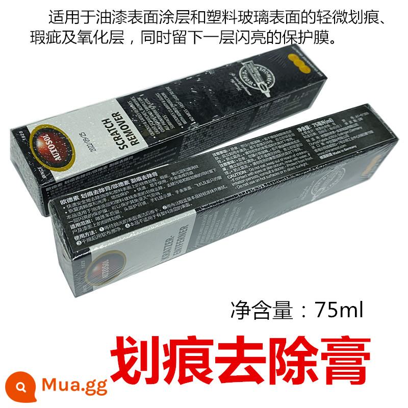 Bột đánh bóng kim loại AUTOSOL của Đức, miếng dán đánh bóng đồng chà xát vết trầy xước, gỉ đồng sửa chữa phần cứng miếng dán đánh bóng inox 100 - Kem xóa vết xước + vải + găng tay