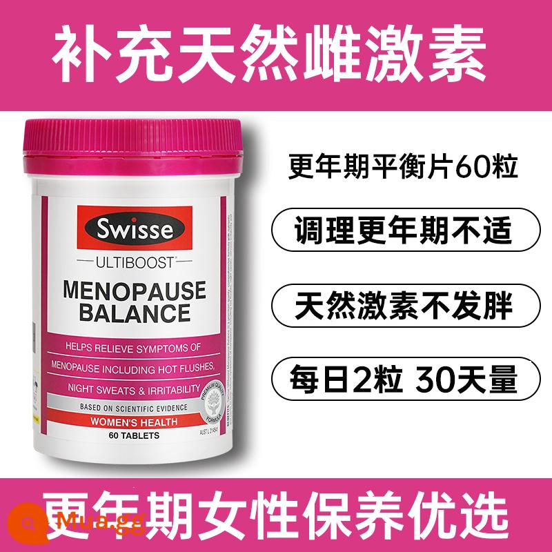 Viên uống cân bằng mãn kinh Swisse Soy Isoflavone bổ sung Estrogen tự nhiên cho nữ sản phẩm chăm sóc sức khỏe phụ nữ - Isoflavone đậu nành 60 viên, ngày 1 lần, mỗi lần 2 viên.