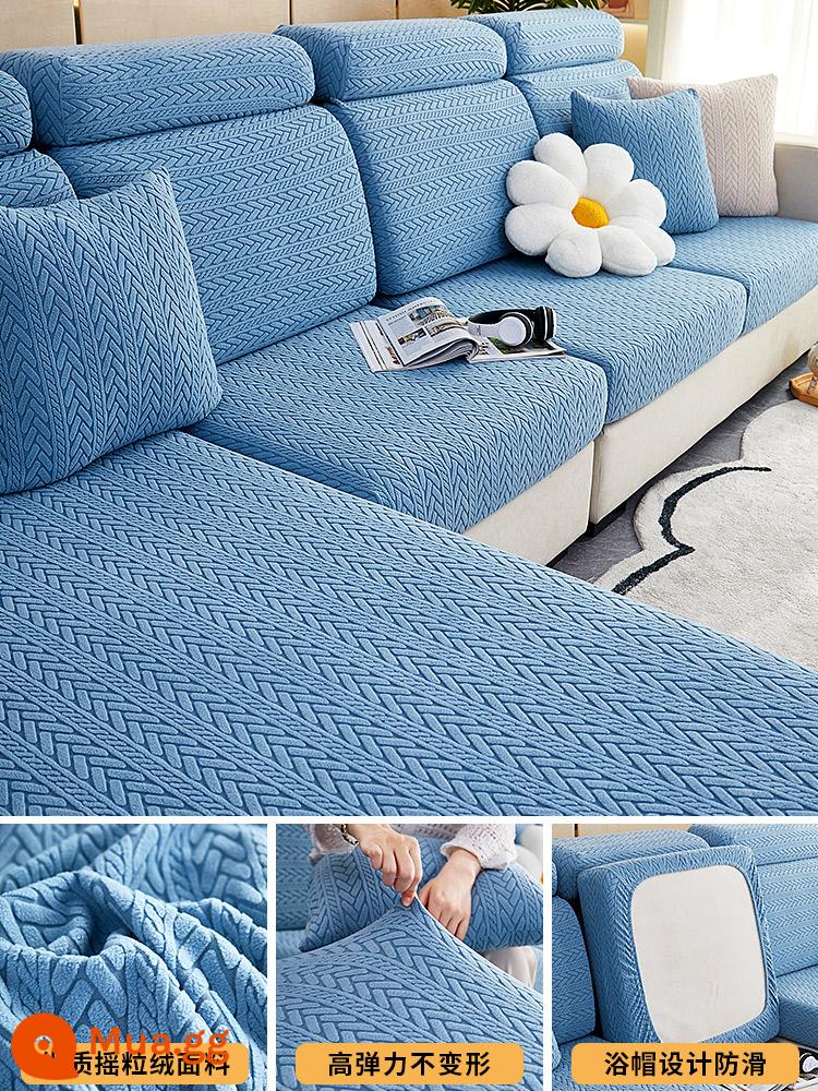 2022 SOFA đàn hồi mới bao gồm tất cả các bộ toàn bộ toàn bộ tập hợp chống lại tóc dựa trên đệm vỏ bảo vệ trong bốn mùa - Nuanyang-Hồ xanh