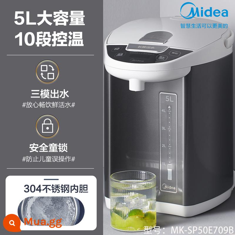 Bình thủy điện Midea nhiệt độ không đổi gia đình tự động nấu nhanh nồi giữ nhiệt thông minh tích hợp ấm đun nước chính thức flagship 5L - [Tinh vân xám] Kiểm soát nhiệt độ phần 5L-10