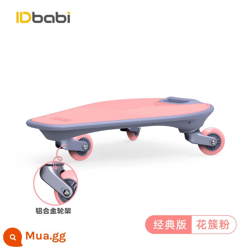 Idbabi Trẻ nhỏ Skateboard Người mới bắt đầu - Màu hồng cổ điển-cụm hoa màu hồng