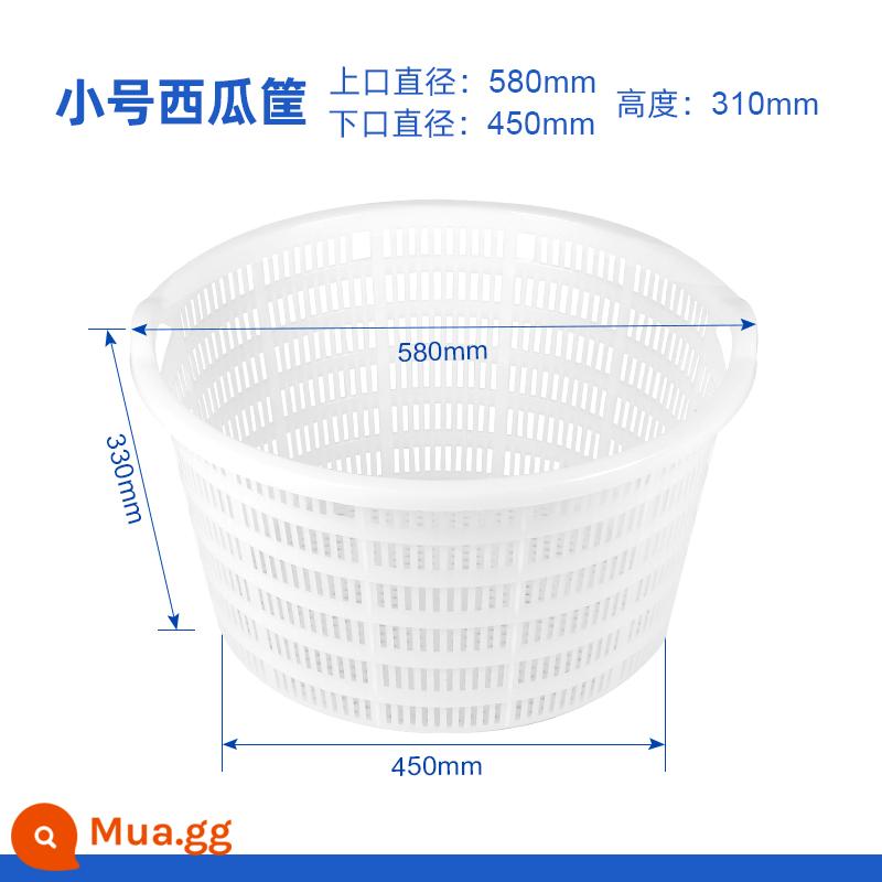 Hậu cần lớn trật khớp rau doanh thu giỏ nhựa trái cây và rau hộp nhanh lưu trữ rỗng thương mại hình chữ nhật giỏ nhựa tôm - Giỏ dưa hấu nhỏ★đường kính trên 580*đường kính dưới 450*cao 330mm