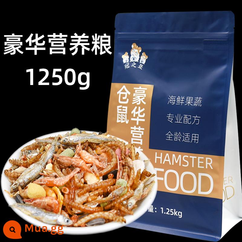 Hamster ngũ cốc thức ăn chủ yếu bánh mì sâu khô thức ăn dinh dưỡng đóng hộp đông khô tơ vàng gấu hoa cành chuột thức ăn vặt - 1250g thực phẩm dinh dưỡng cao cấp