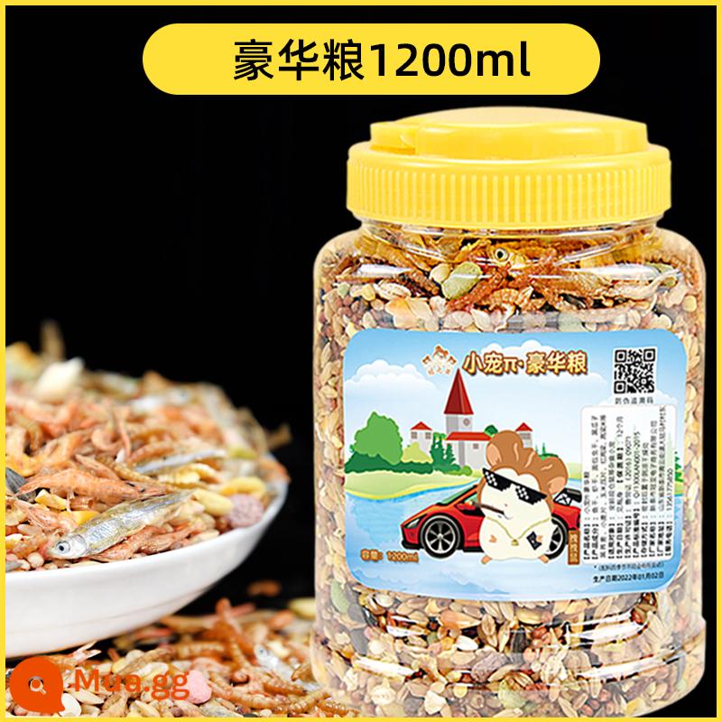 Hamster ngũ cốc thức ăn chủ yếu bánh mì sâu khô thức ăn dinh dưỡng đóng hộp đông khô tơ vàng gấu hoa cành chuột thức ăn vặt - 1200ml hạt cao cấp