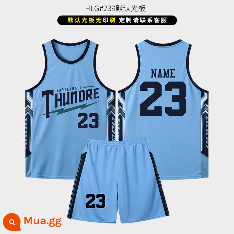 Đồng phục bóng rổ phù hợp với nam tùy chỉnh Jersey của phụ nữ Mỹ in áo huấn luyện mùa hè áo đồng phục trò chơi tùy chỉnh đồng phục đội - 239 Sky Blue [Tùy chỉnh bảng trống]