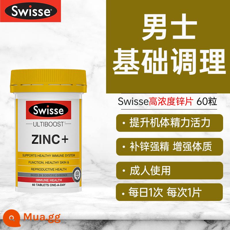 gnc Jiananxi gói dinh dưỡng hàng ngày đa vitamin dành cho nam 30/40/50+ gói thời gian Cửa hàng hàng đầu chính thức - [Bổ sung kẽm, tăng cường tinh chất, tăng cường thể lực] Viên Kẽm Nồng Độ Cao Swisse 60 viên