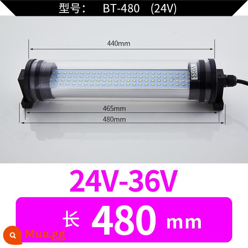 Đèn Led Máy Công Cụ Đèn Làm Việc Máy Tiện CNC Đèn Tiết Kiệm Năng Lượng Dạng Ống Đèn Huỳnh Quang 24 Đèn Chiếu Sáng Chống Dầu Chống Thấm Nước 220V - 480mm24V