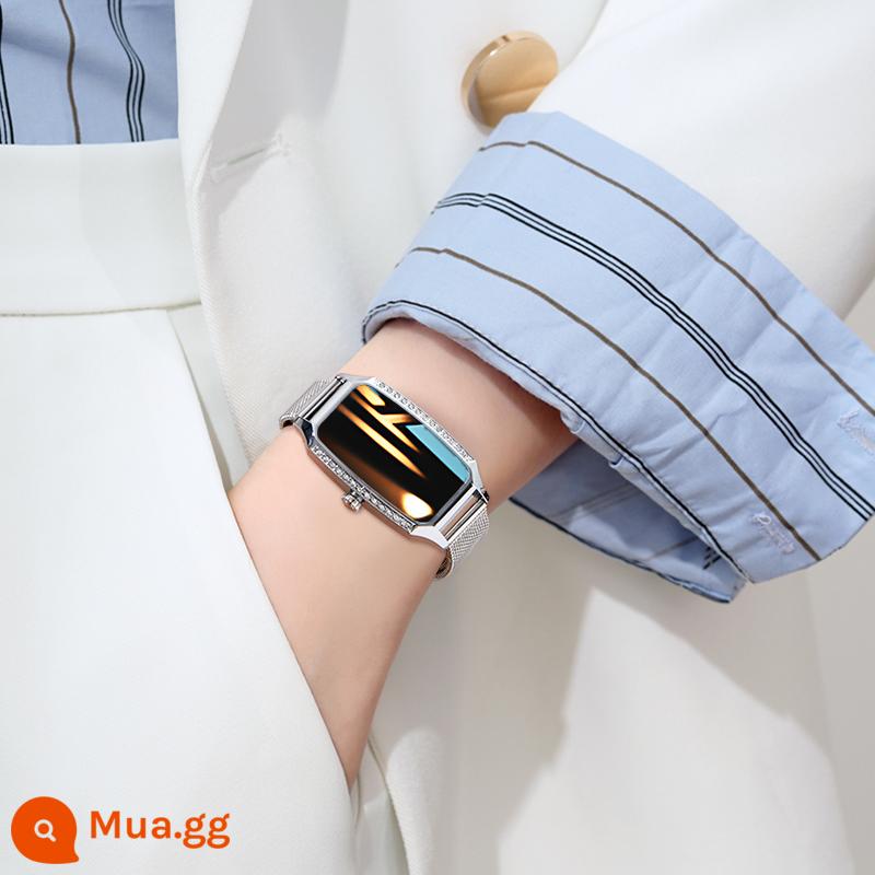 Thích hợp cho Huawei Vivo Mobile Phone Watch Smart Watch - Đeo dây thép bạc