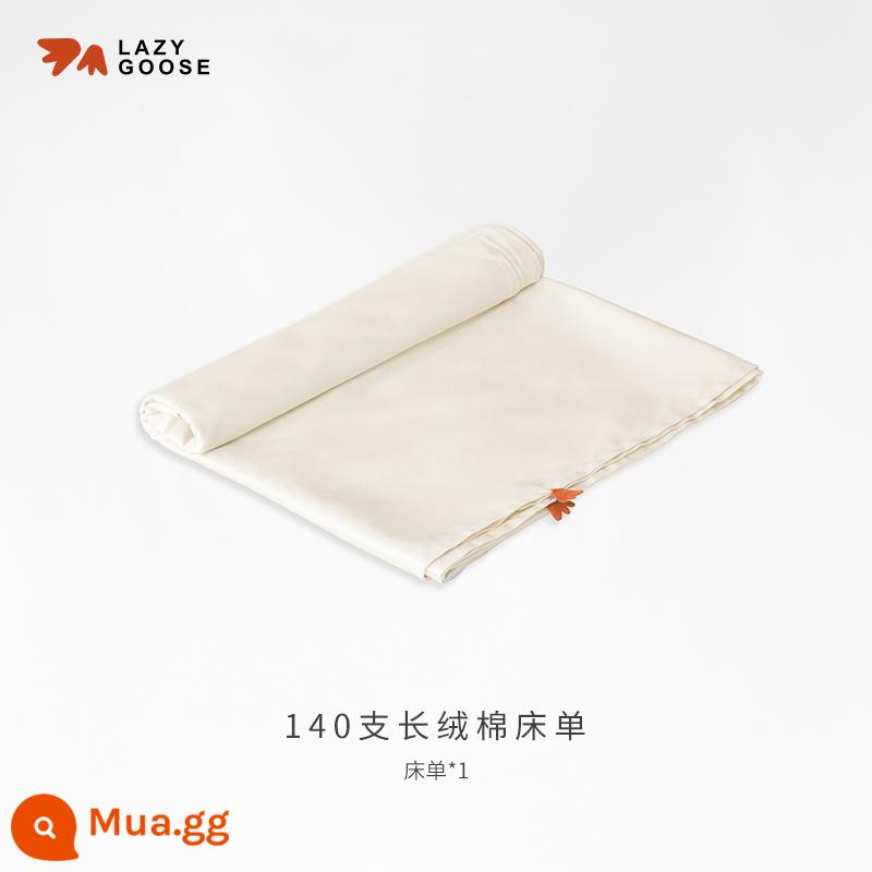 Ngỗng lười Bộ bông 140 đôi sợi dài chủ lực cotton trẻ em mẫu giáo Bộ 3 món A-loại chăn ga gối cho bé - Ga trải giường đơn