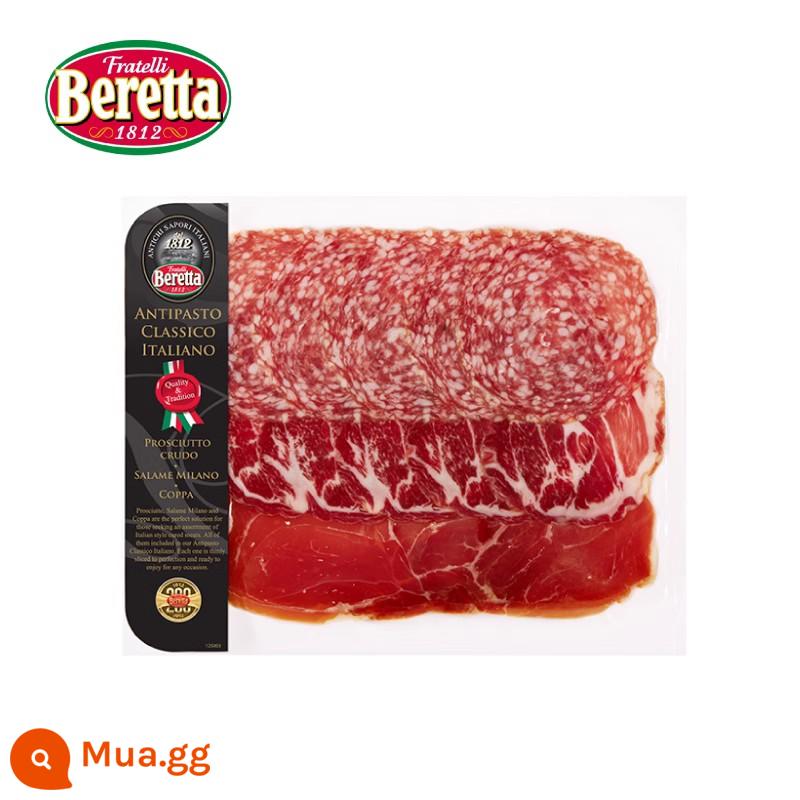 Beretta Spanish Serrano giăm bông cắt lát bánh sandwich ăn liền ăn liền ăn sống và sấy khô 120g*2 - Đĩa snack Ý 120g*1 túi