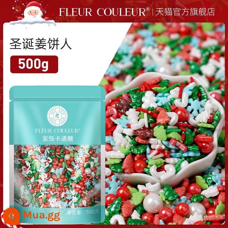 500g đường hạt trang trí bánh thạch ngọc trai đậu nướng ăn được màu trắng đường kim kẹo sinh nhật hạt vàng bạc fc - Giáng sinh G style 500g [Phong cách đặc biệt Giáng sinh]