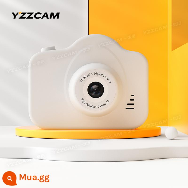 Camera kép độ nét cao máy ảnh kỹ thuật số dễ thương trong khuôn viên sinh viên có thể chụp ảnh và tải lên máy ảnh ghi lại hành trình trên điện thoại di động - Ánh trăng trắng (ảnh đơn HD)