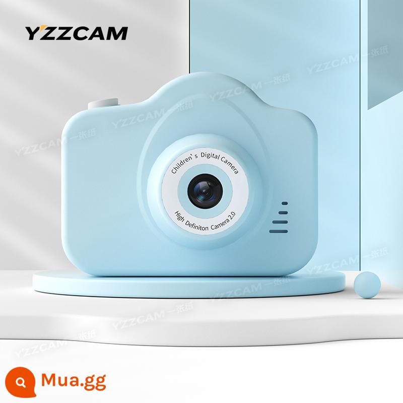 Camera kép độ nét cao máy ảnh kỹ thuật số dễ thương trong khuôn viên sinh viên có thể chụp ảnh và tải lên máy ảnh ghi lại hành trình trên điện thoại di động - Màu xanh da trời (ảnh đơn HD)