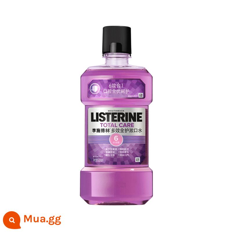 Listerine nước súc miệng chăm sóc toàn diện đa tác dụng giảm hôi miệng ngừa sâu răng ngừa cao răng nam nữ Listerine - Màu tím