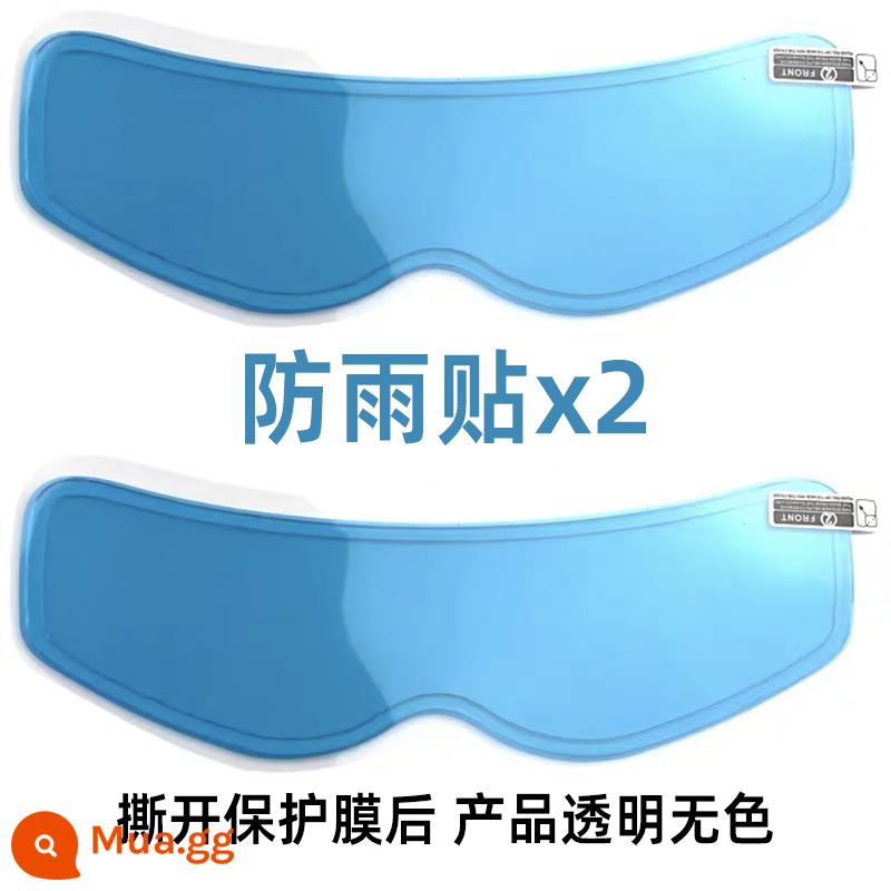 Mũ Bảo Hiểm Xe Máy Chống Thấm Nước Và Mưa Màng Xe Điện Mũ Bảo Hiểm Chống Sương Mù Miếng Dán Full Mũ Bảo Hiểm Nửa Ống Kính Chống Nước Sương Mù miếng Dán Kính Cường Lực - 2 miếng phim chống mưa [chống mưa bên ngoài]