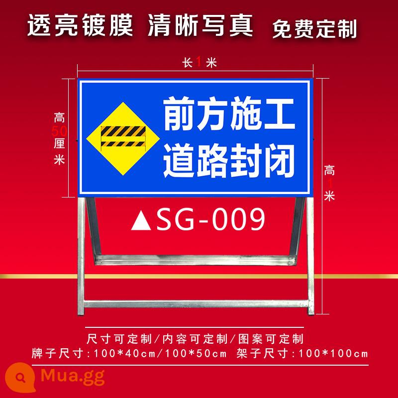 Biển báo cảnh báo xây dựng đường phía trước biển báo biển báo an toàn xe đi đường vòng cấm giảm tốc giao thông - Đang thi công, đường bị đóng