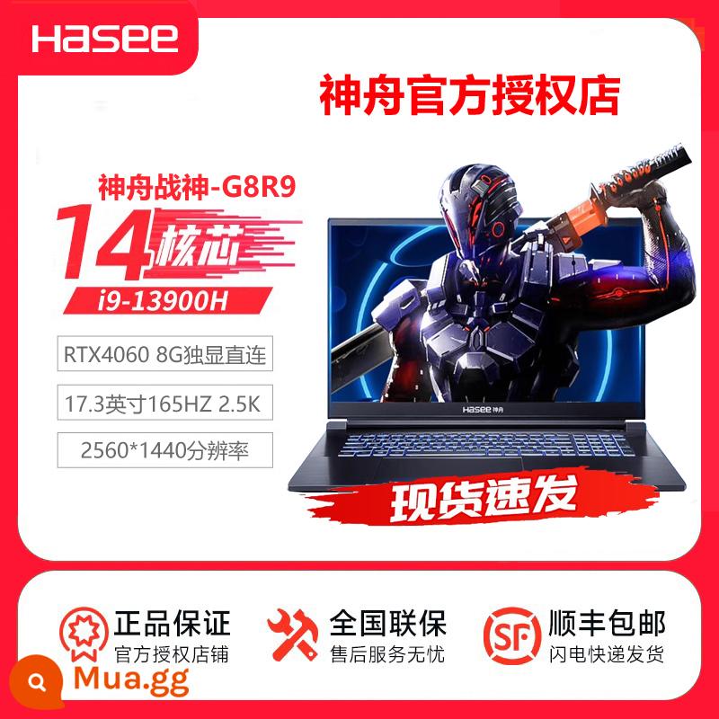 Shenzhou Ares Z8-DA7NP/Z7/G8/TX8/T8 i7 máy tính xách tay chơi game card màn hình độc lập RTX3060 Z7 - [Hàng có sẵn] Ares G8R9: i9-13900H/RTX4060/17.3 inch gam màu 100 2.5K 165HZ