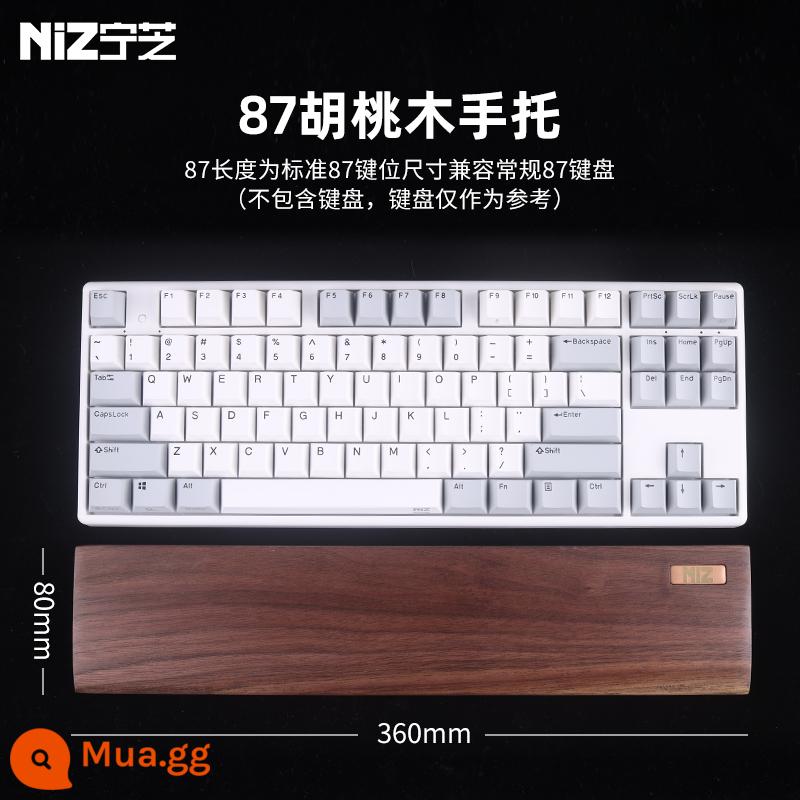 niz Ningzhi Mận chất liệu gỗ óc chó bàn phím kê cổ tay gỗ chắc chắn kê tay bằng gỗ - 87 Keys Walnut Tree Trust