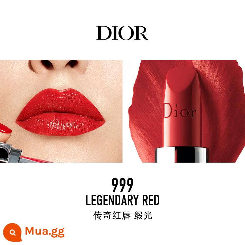 [Chữ độ nét cao] Son môi vàng xanh Dior Dior Lieyan màu mới #735#999#720 nhung - [Màu Sắc Nổi Tiếng] Son Satin 999 Legend Red Lip