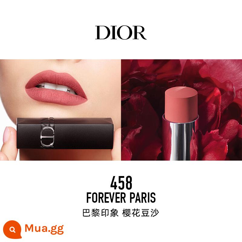 [Quà tặng năm mới] Dior Dior Lieyan Blue Star Lock Color Lip Glaze 999 626 720 Makeup Lipstick - [Son] 458 Paris Impression Cherry Blossom Bean Paste