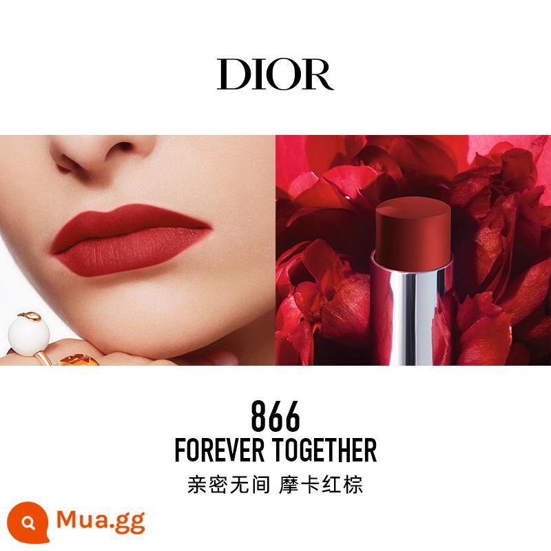 [Quà tặng năm mới] Dior Dior Lieyan Blue Star Lock Color Lip Glaze 999 626 720 Makeup Lipstick - [Son] 866 Intimate Mocha Đỏ Nâu