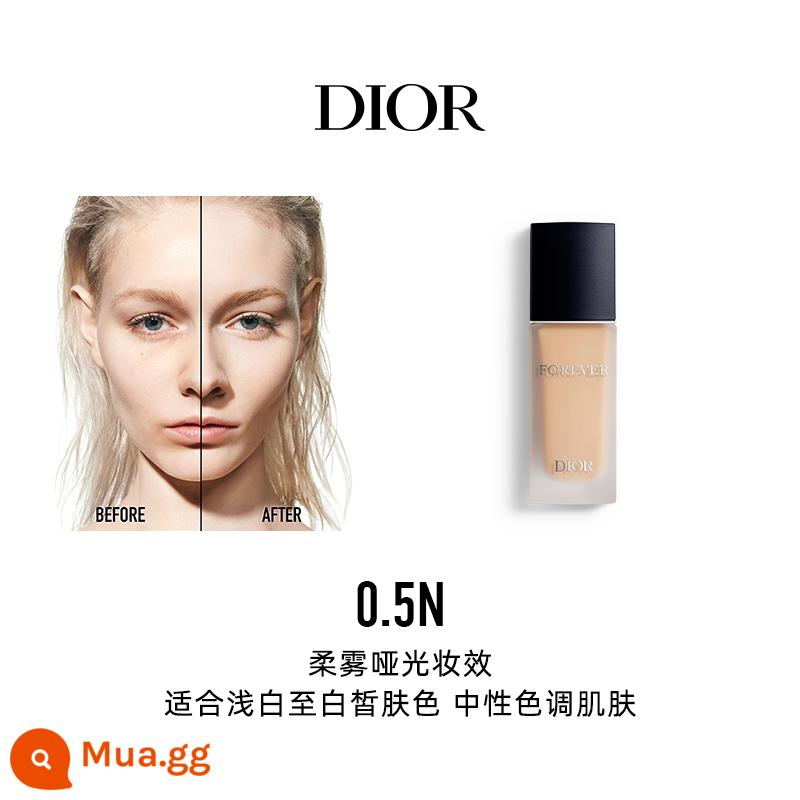 [Quà tặng ngày lễ] Kem nền dạng lỏng khóa trang điểm thế hệ mới Dior Dior lì cho da dầu giữ lớp trang điểm mà không cần cọ trang điểm - Soft Mist Matte No. 0.5N (tông trung tính dành cho da trắng sáng)