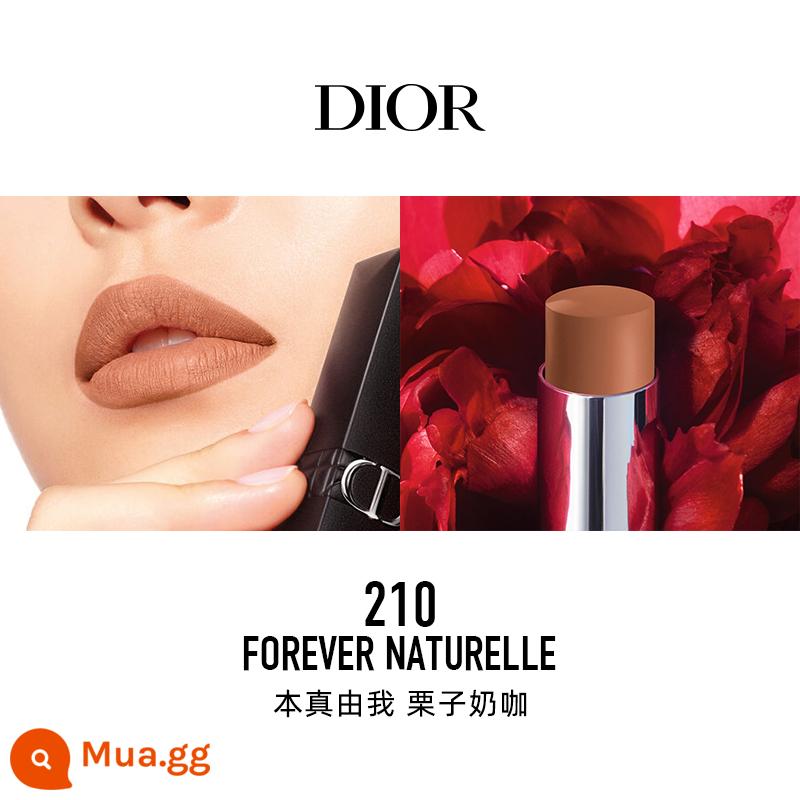 [Quà tặng năm mới] Dior Dior Lieyan Blue Star Lock Color Lip Glaze 999 626 720 Makeup Lipstick - [Son] 210 True to Me Cà Phê Sữa Hạt Dẻ