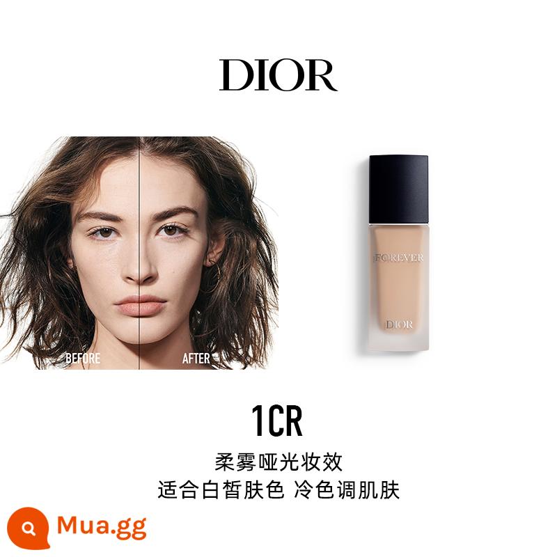 [Quà tặng ngày lễ] Kem nền dạng lỏng khóa trang điểm thế hệ mới Dior Dior lì cho da dầu giữ lớp trang điểm mà không cần cọ trang điểm - Soft Mist Matte No. 1CR (Tông da trắng, tông hồng lạnh)