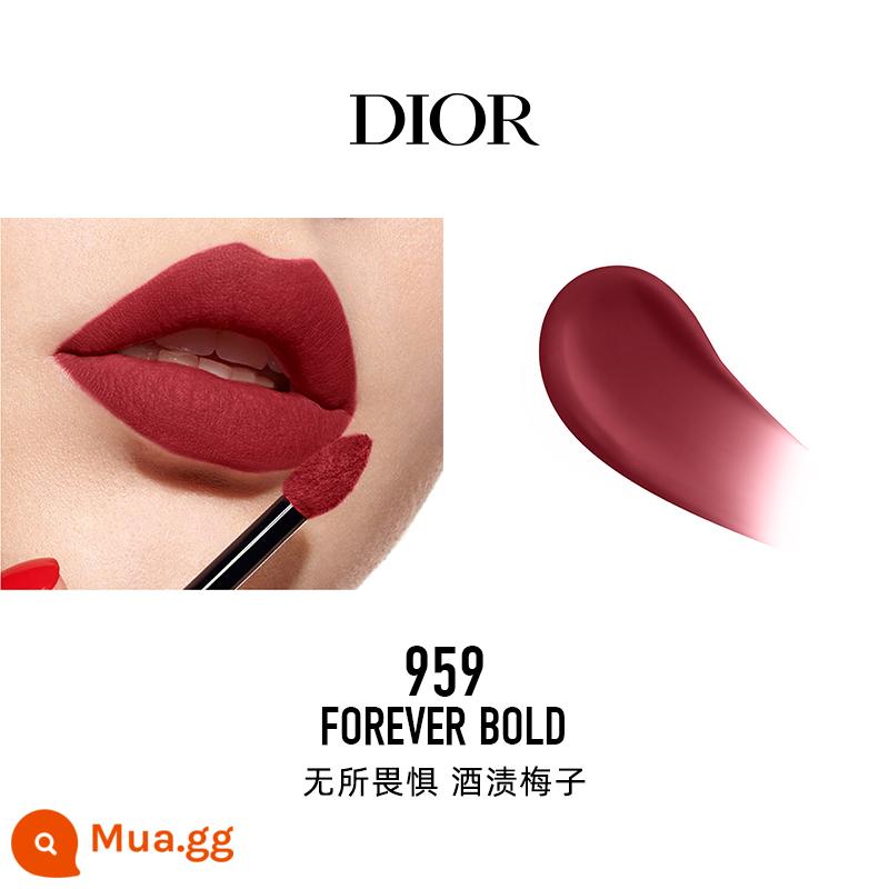 [Quà tặng năm mới] Dior Dior Lieyan Blue Star Lock Color Lip Glaze 999 626 720 Makeup Lipstick - [Lip Glaze] 959 Mận Màu Rượu Không Sợ